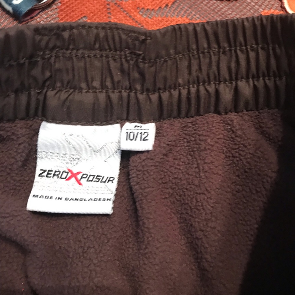 Zero xposure brown snow pants